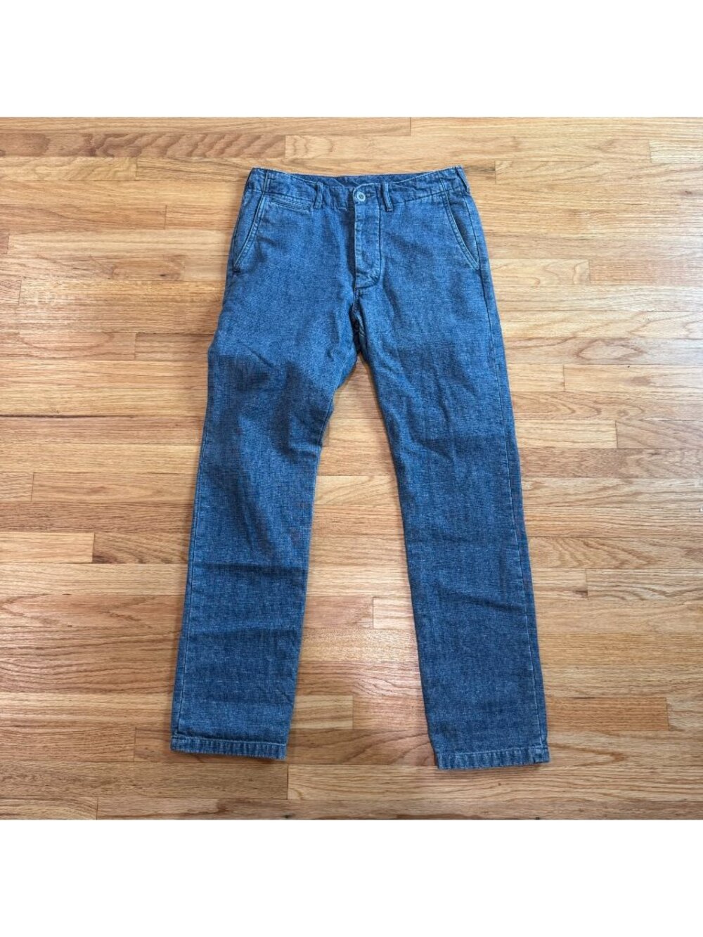 Buck Mason Indigo Canvas Officer Trousers 30/31
